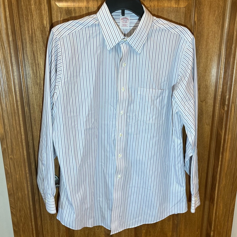 Men’s Brooks Brothers Stripped Dress Shirt 16.5-35